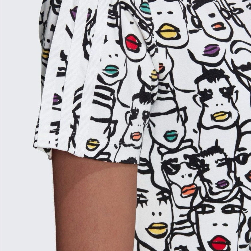 Adidas Originals x Fiorucci collab pop art faces T shirt - Picture 3 of 7